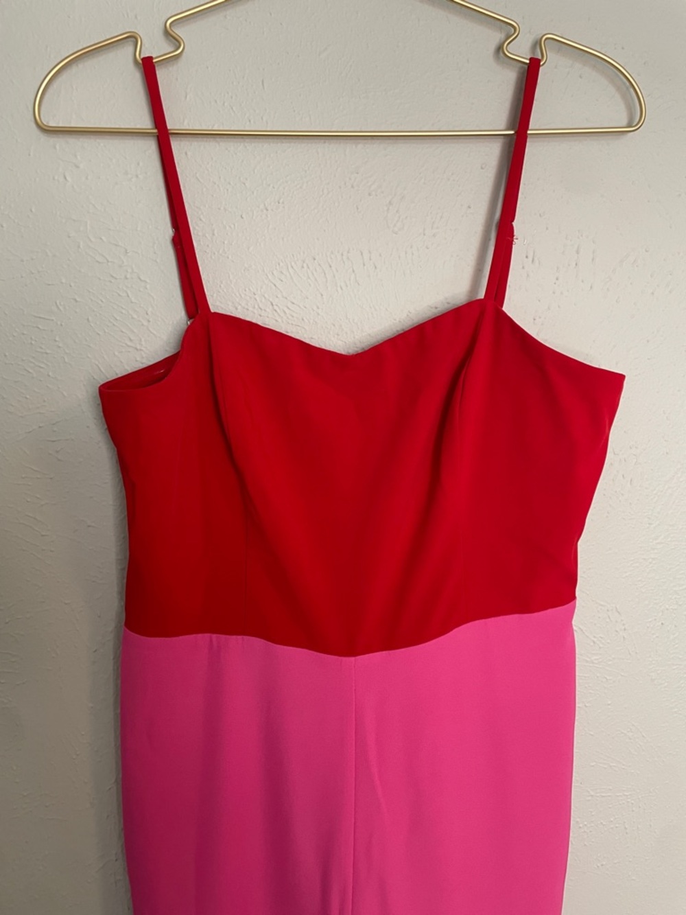 Endless Rose Red and Hot Pink Wide-Leg Jumpsuit - Picture 3 of 5